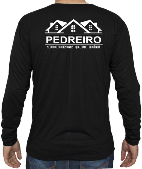 Imagem de Camiseta Pedreiro Camisa Monga Longa Blusa Trabalho