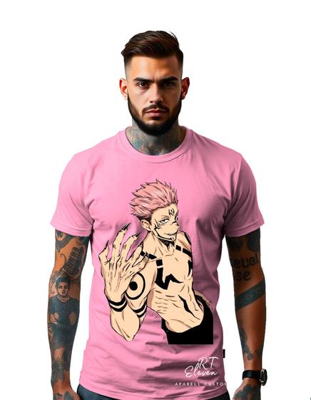Imagem de Camiseta Personalizada Estampada Masculina Algodão Estampada Gola Careca Ref 16