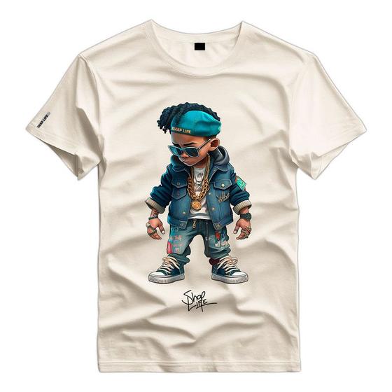 Imagem de Camiseta Personalizada Kid Rapper Ice Grillz Criança Style