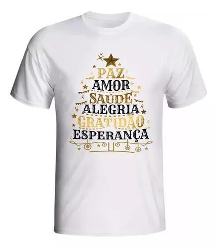 Imagem de Camiseta Personalizada - Paz, Amor, Saúde e Família neste Natal