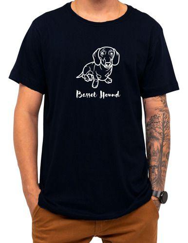 Imagem de Camiseta Pet Basset Hound Cachorro Cão Raça Presente Natal