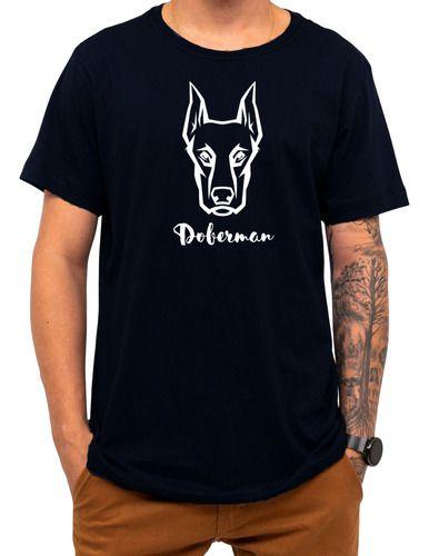 Imagem de Camiseta Pet Doberman Cachorro Raça Cão Presente Natal Roupa