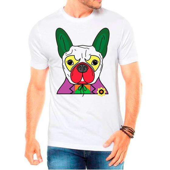 Imagem de Camiseta Pet Dog Buldogue Francês Branca Masculina03