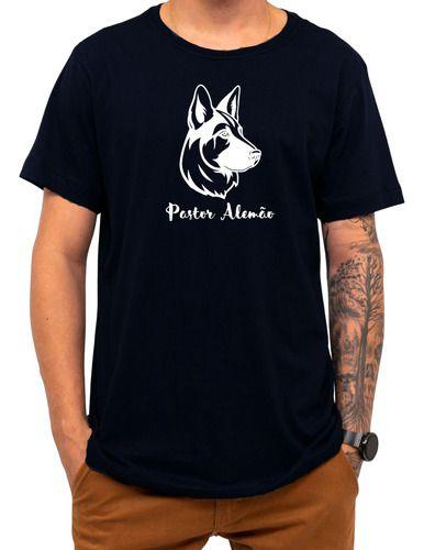 Imagem de Camiseta Pet Pastor Alemão Cachorro Cão Raça Presente Natal