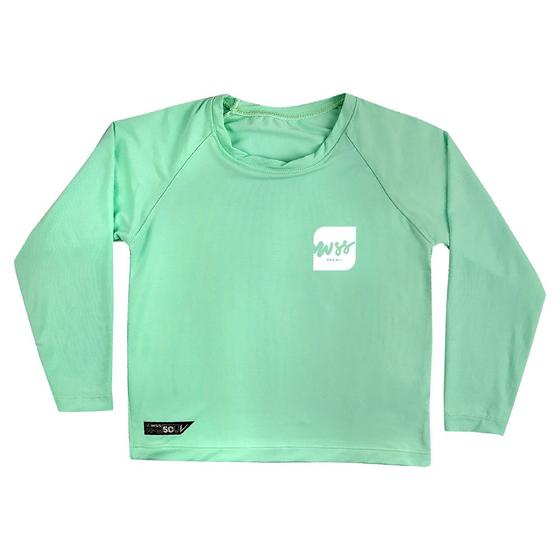Imagem de Camiseta Piscina Manga Longa Infantil Menina Script WSS Brasil
