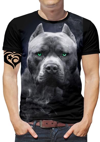 Imagem de Camiseta Pitbull Masculina Cachorro Animal Blusa