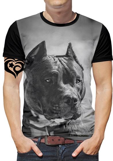 Imagem de Camiseta Pitbull PLUS SIZE Cachorro Animal Cão Masculina