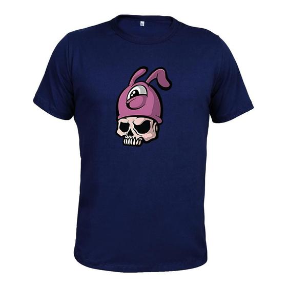 Imagem de Camiseta Plus Size 100% Algodão Tecido Macio Estampada Cranio tep