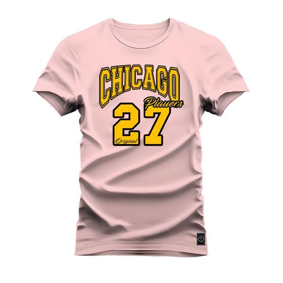 Imagem de Camiseta Plus Size Algodão Estampada Dtf Chicago 27