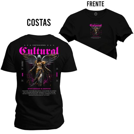 Imagem de Camiseta Plus Size Algodão Estampada Moda StreetWear Cultural Two