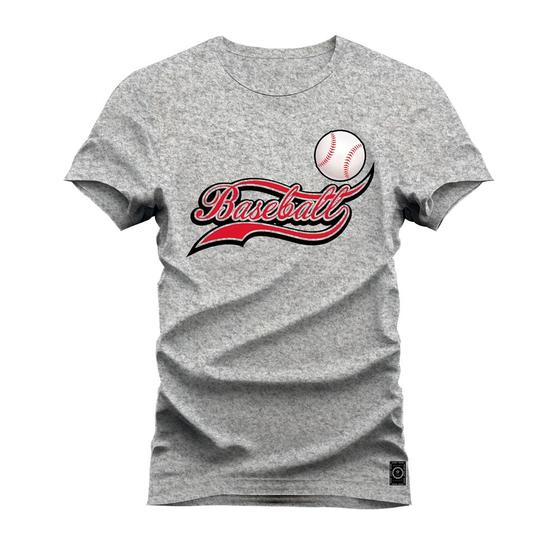 Imagem de Camiseta Plus Size Algodão Premium T-Shirt Baseball