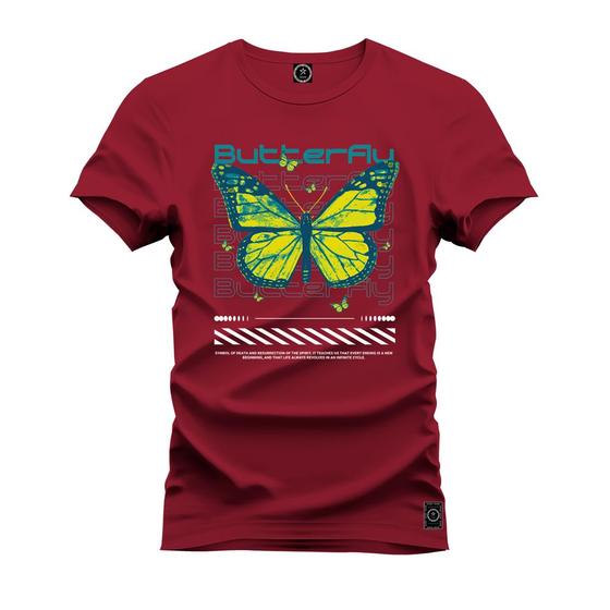 Imagem de Camiseta Plus Size Algodão Premium T-Shirt Butterfly