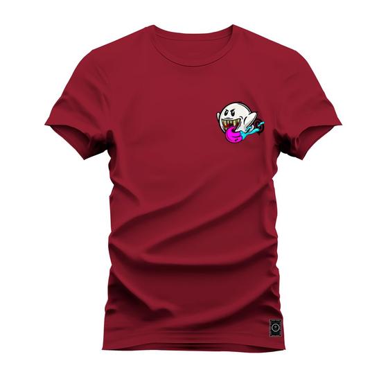 Imagem de Camiseta Plus Size Algodão Premium T-Shirt Fantasminha Lingua Peito