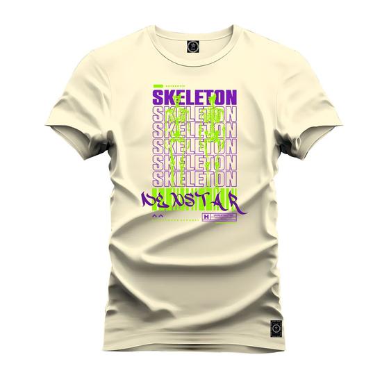 Imagem de Camiseta Plus Size Algodão Premium T-Shirt Skeletom