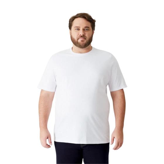 Imagem de Camiseta Plus Size Básica Masculina Malwee Gola Redonda