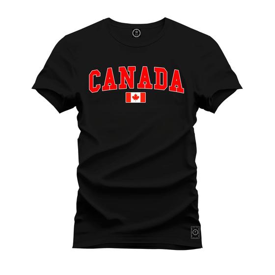 Imagem de Camiseta Plus Size Casual Malha Confortável Estampada Canada