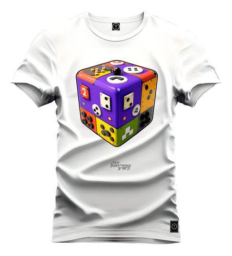 Imagem de Camiseta Plus Size Confortavel Cubo 2x2  G1 a G5