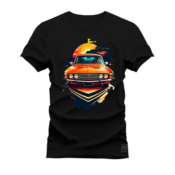 Imagem de Camiseta Plus Size Confortável Premium Estampada Car Muscle Sol