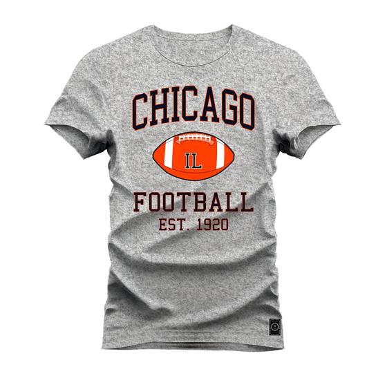 Imagem de Camiseta Plus Size Confortável Premium Estampada Chicago Ball