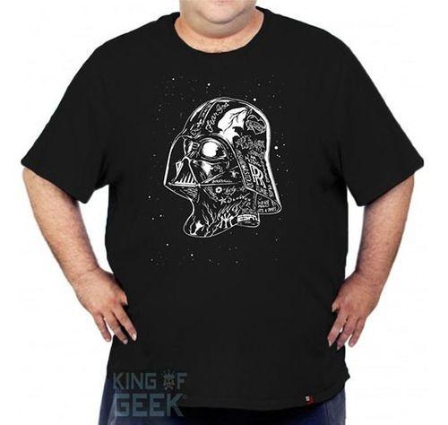 Imagem de Camiseta Plus Size Darth Vader Star Wars Camisa Geek Filme