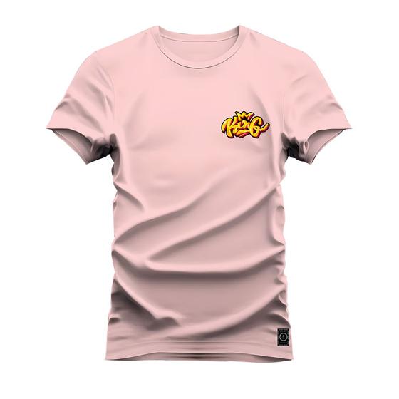 Imagem de Camiseta Plus Size Estampada Algodão Premium Confortável King Rei Peito