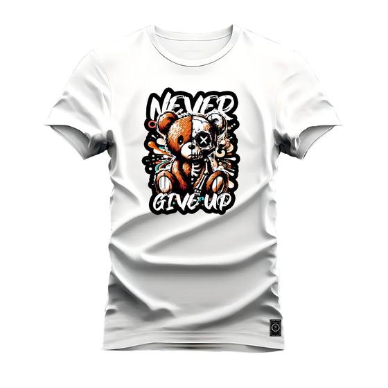 Imagem de Camiseta Plus Size Estampada Algodão Street Premium Estampada Never Give Up