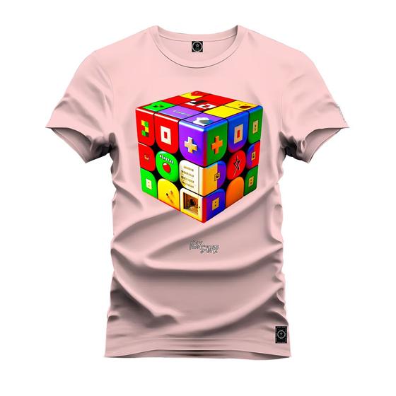 Imagem de Camiseta Plus Size Estampada Confortável Premium Macia Cubo da Magia
