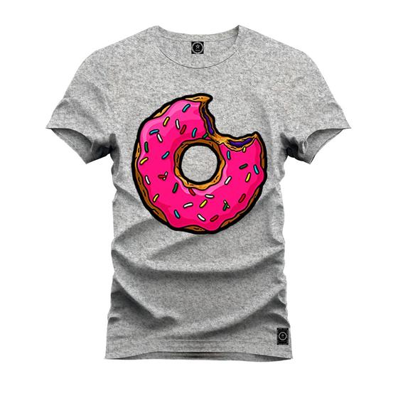 Imagem de Camiseta Plus Size Estampada Confortável Premium Macia Rosquinha Mordinha