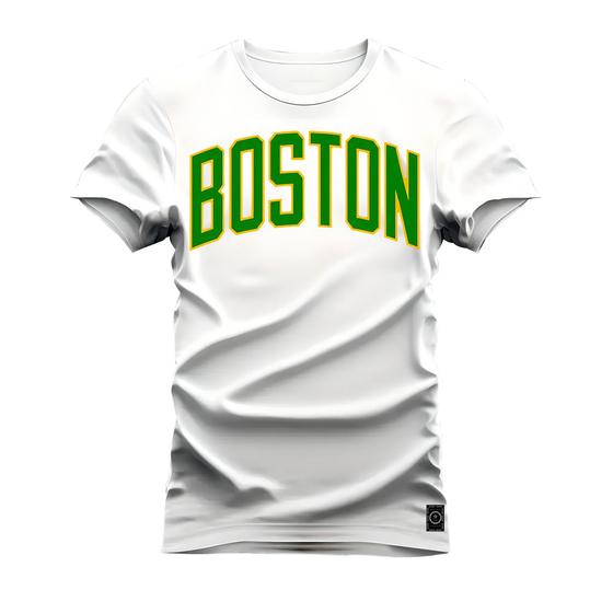 Imagem de Camiseta Plus Size Estampada Premium Algodão Boston