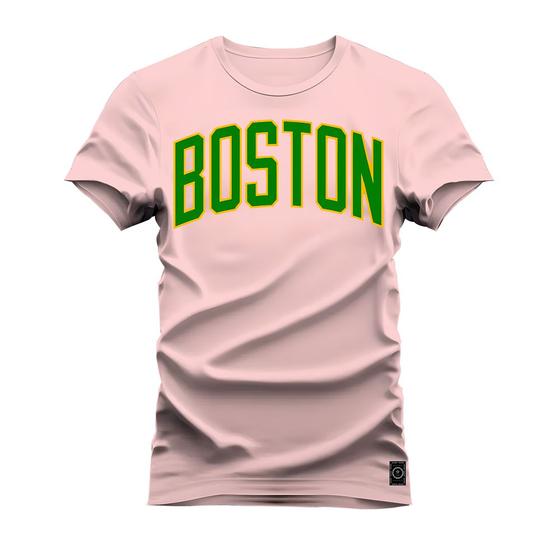 Imagem de Camiseta Plus Size Estampada Premium Algodão Boston