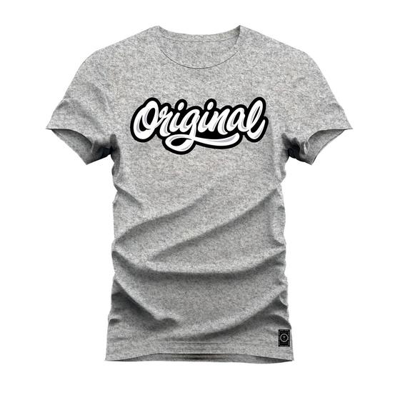Imagem de Camiseta Plus Size Estampada Premium Algodão Original Script