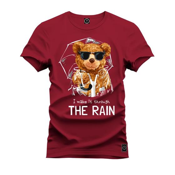 Imagem de Camiseta Plus Size Estampada Unissex Macia Confortável Premium The Rain