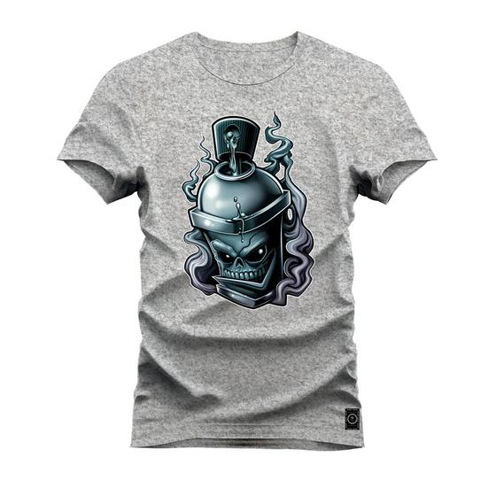 Imagem de Camiseta Plus Size Forma Grande 30.1 Penteada Estampada Varias Cores Spray Olhar