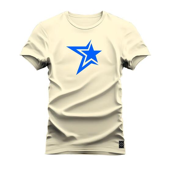 Imagem de Camiseta Plus Size Forma Grande T-Shirt Estampa Digital Star