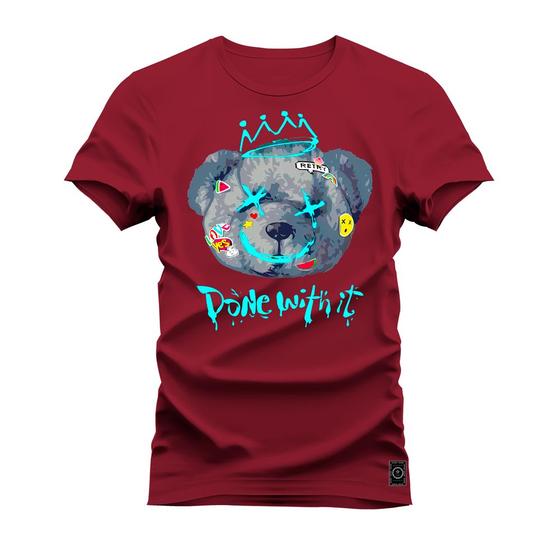 Imagem de Camiseta Plus Size Grande Gola Redonda Estampada Varias Cores Whit