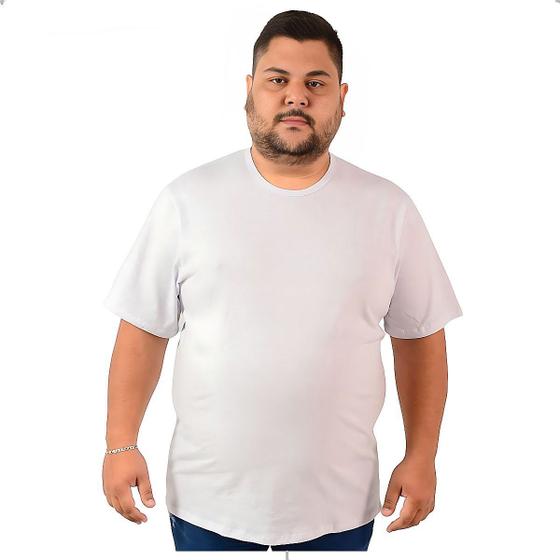 Imagem de Camiseta Plus Size Masculina Algodão G1 Ao G3 Plus Size Camisetas Masculinas Lisa