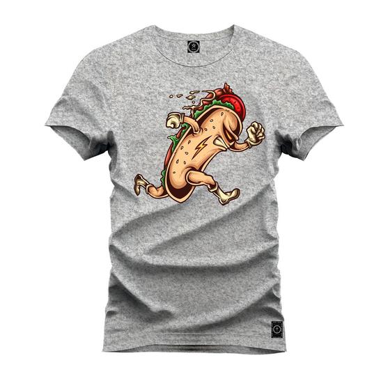 Imagem de Camiseta Plus Size Premium Estampada Algodão 30.1 Hot Dog Bolt