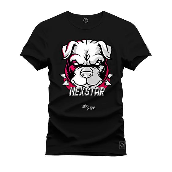 Imagem de Camiseta Plus Size Premium Estampada Algodão Confortável Pit Bull Nexstar