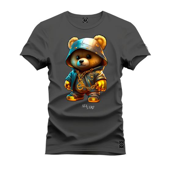 Imagem de Camiseta Plus Size Premium Estampada Urso Blindado