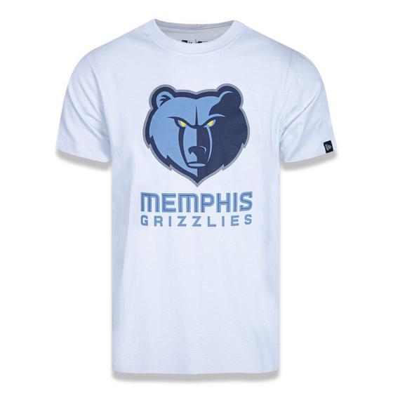 Imagem de CAMISETA PLUS SIZE REGULAR MANGA CURTA MEMPHIS GRIZZLIES LOGO BRANCO MARINHO New Era