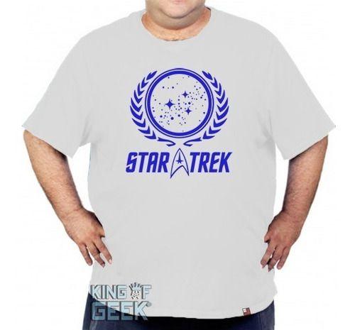 Imagem de Camiseta Plus Size Star Trek Camisa Jornada Nas Estrelas