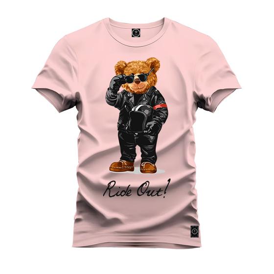 Imagem de Camiseta Plus Size T-Shirt Algodão 100% Algodão Urso Estiloso