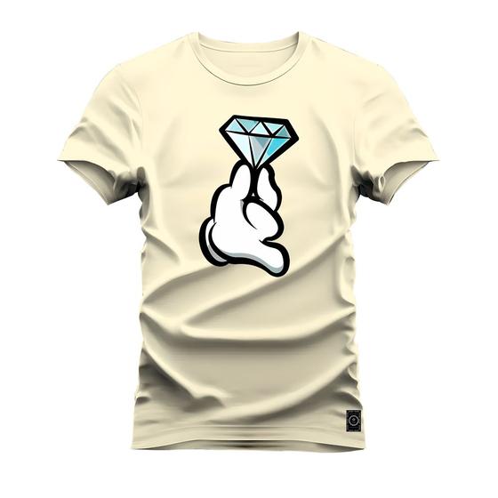 Imagem de Camiseta Plus Size T-Shirt Algodão Premium 30.1 Mão Diamante