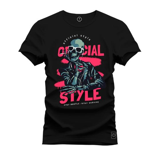 Imagem de Camiseta Plus Size T-Shirt Confortável Estampada Official Style