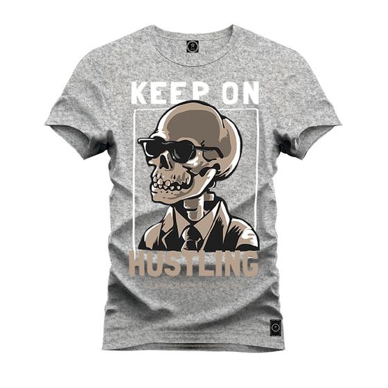 Imagem de Camiseta Plus Size Unissex 100% Algodão Estampada Premium Keep Cool Cavera