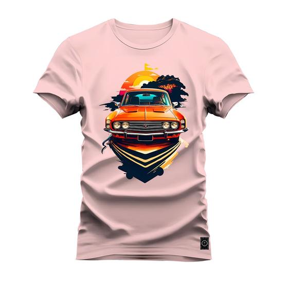 Imagem de Camiseta Plus Size Unissex Algodão Estampada Premium Confortável Car Muscle Sol