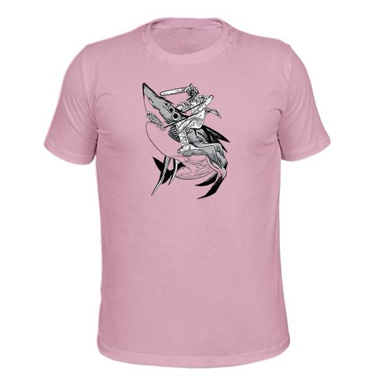 Imagem de Camiseta Plus Size Unissex Malha 30.1 Estampada Shark Controle