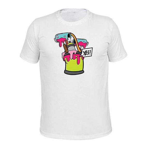 Imagem de Camiseta Plus Size Unissex Malha 30.1 Spray Yes