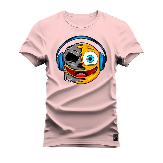 Imagem de Camiseta Plus Size Unissex T-Shirt Premium Emoji de fone