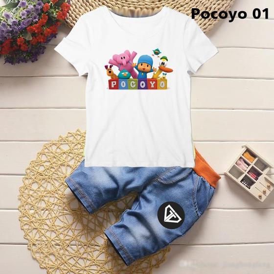 Imagem de Camiseta Pocoyo Infantil Camisa Blusa Personalizada